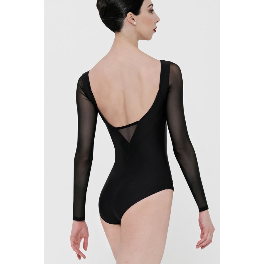 Wear Moi Ladies Black Lavande Leotard