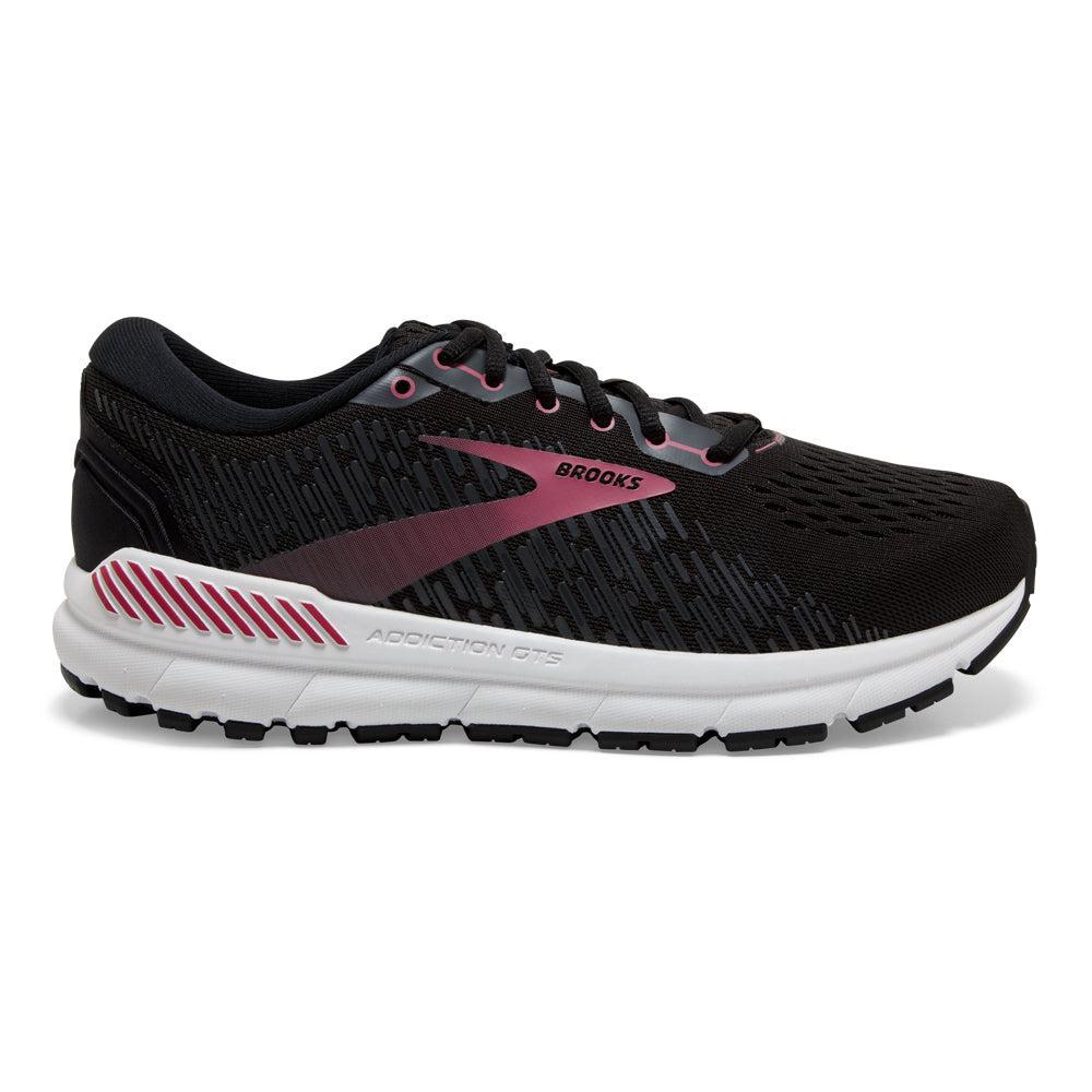 Women's Brooks Addiction GTS 15, Black/Ebony/Mauvewood, 5.5 D Wide