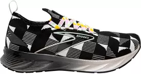 Women's Brooks Levitate StealthFit 6, Black/White/Subtle Green, 7.5 B Medium